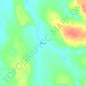 Topografische Karte Guimar, Höhe, Relief