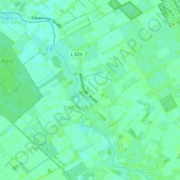 Topografische Karte Wittenberge, Höhe, Relief