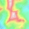 Topografische Karte Aonach Beag, Höhe, Relief