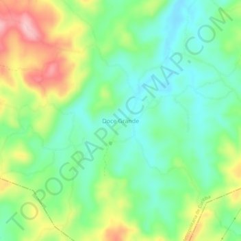 Topografische Karte Doce Grande, Höhe, Relief