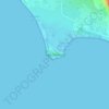 Topografische Karte Cape Trafalgar, Höhe, Relief