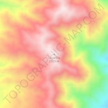 Topografische Karte La Jarilla, Höhe, Relief
