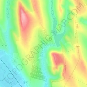 Topografische Karte Totoești, Höhe, Relief