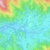 Topografische Karte Uharte, Höhe, Relief