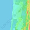 Topografische Karte Biscarrosse-Plage, Höhe, Relief