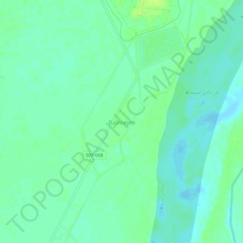 Topografische Karte Balhrejee, Höhe, Relief