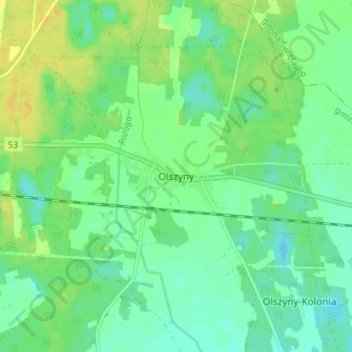 Topografische Karte Ebendorf, Höhe, Relief