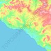 Topografische Karte Agrigento, Höhe, Relief