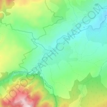 Topografische Karte Mara, Höhe, Relief