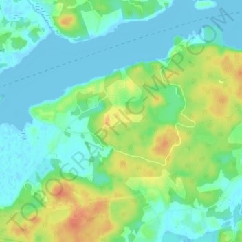 Topografische Karte Wien, Höhe, Relief