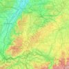 Topografische Karte Zollernalb, Höhe, Relief