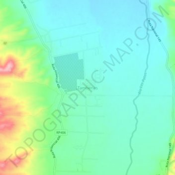 Topografische Karte Tamberías, Höhe, Relief