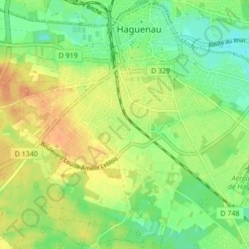 Topografische Karte Galgenmuesmatt, Höhe, Relief