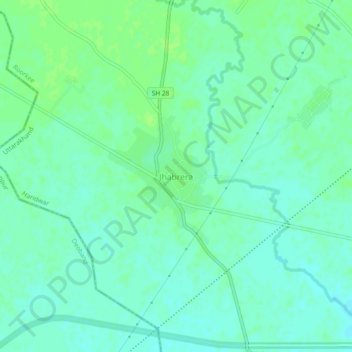 Topografische Karte Jhabrera, Höhe, Relief