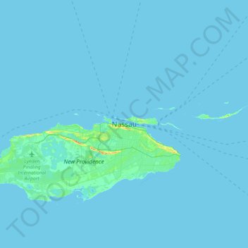 Topografische Karte Nassau, Höhe, Relief