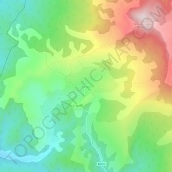 Topografische Karte Șiclod, Höhe, Relief