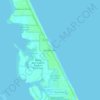 Topografische Karte Floridana Beach, Höhe, Relief