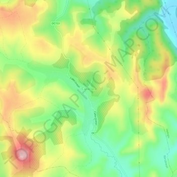 Topografische Karte Caraclău, Höhe, Relief