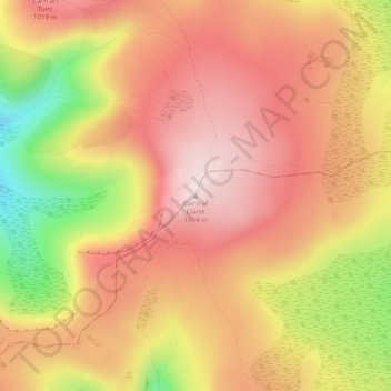 Topografische Karte Cairn of Claise, Höhe, Relief