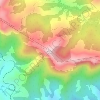 Topografische Karte Traituba, Höhe, Relief