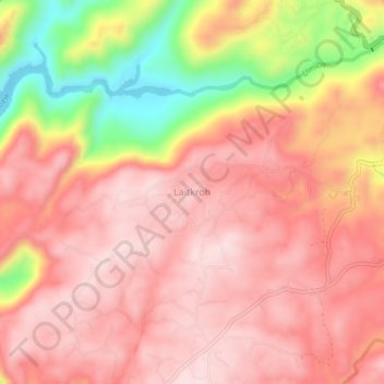 Topografische Karte Laitkroh, Höhe, Relief