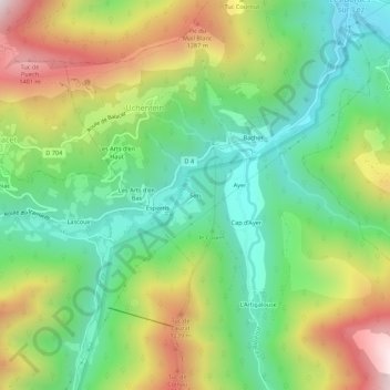 Topografische Karte Sets, Höhe, Relief