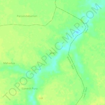 Topografische Karte Jauri, Höhe, Relief