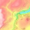Topografische Karte Crystal Falls, Höhe, Relief