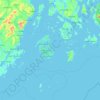 Topografische Karte Hay Island, Höhe, Relief