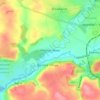 Topografische Karte Merthyr Mawr, Höhe, Relief