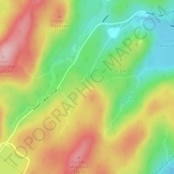 Topografische Karte Palisades Interstate Park, Höhe, Relief