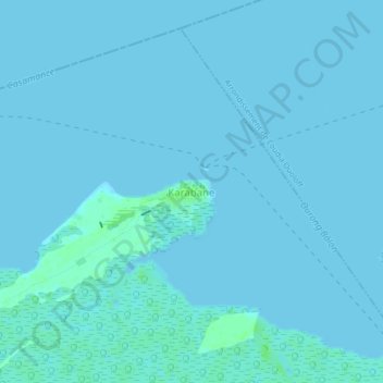 Topografische Karte Karabane, Höhe, Relief