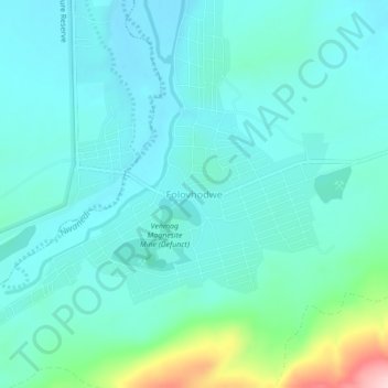 Topografische Karte Folovhodwe, Höhe, Relief