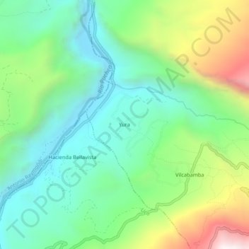 Topografische Karte Yura, Höhe, Relief