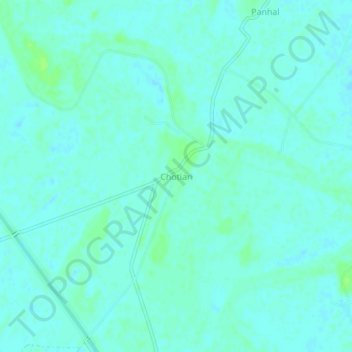 Topografische Karte Chotiari, Höhe, Relief