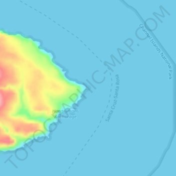 Topografische Karte San Pedro Point, Höhe, Relief