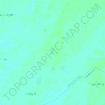 Topografische Karte Bargawa Tunga, Höhe, Relief