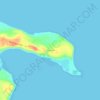 Topografische Karte Punta Chilen, Höhe, Relief