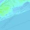 Topografische Karte Cherry Grove Beach, Höhe, Relief
