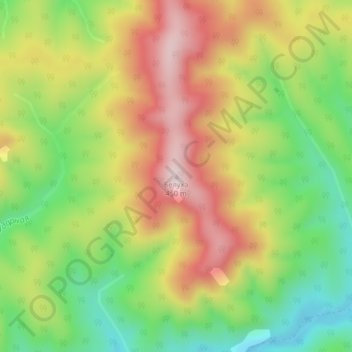 Topografische Karte Белуха, Höhe, Relief