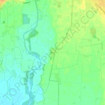 Topografische Karte Barco, Höhe, Relief