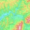 Topografische Karte Sillein, Höhe, Relief