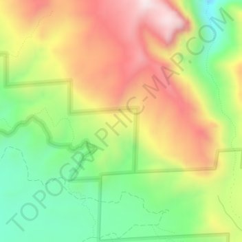 Topografische Karte Red Rocks, Höhe, Relief