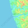 Topografische Karte Mangaluru, Höhe, Relief