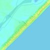 Topografische Karte Golden Beach, Höhe, Relief