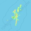 Topografische Karte Îles Shetland, Höhe, Relief