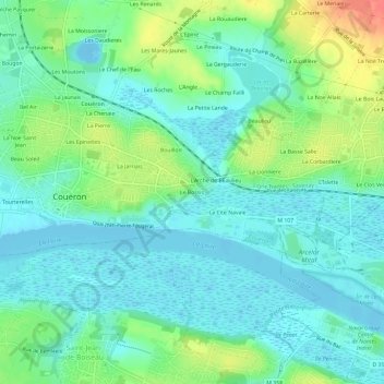 Topografische Karte Le Bossis, Höhe, Relief