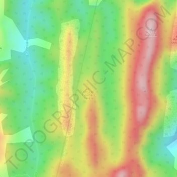 Topografische Karte Serra do Espinhaço, Höhe, Relief