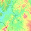 Topografische Karte 核桃彝族白族乡, Höhe, Relief