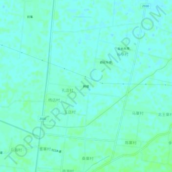 Topografische Karte 韩楼, Höhe, Relief